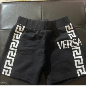 Black Versace shorts toddlers